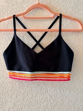 SPIRITUAL GANGSTER Nikki Dream Tech Black Eco Jersey Sports Bra Women’s Small